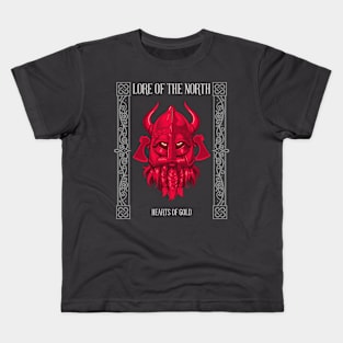 LORE OF THE NORTH, HEARTS OF GOLD VIKING HISTORY Kids T-Shirt